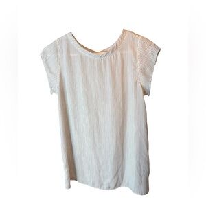 Loft Striped White Women's Top